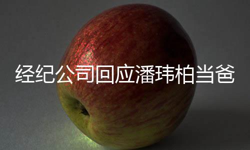 系不期 回应合约暂联柏当爸公司经纪潘玮已到上
