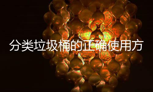 正确垃圾么桶的分类方法使用是什