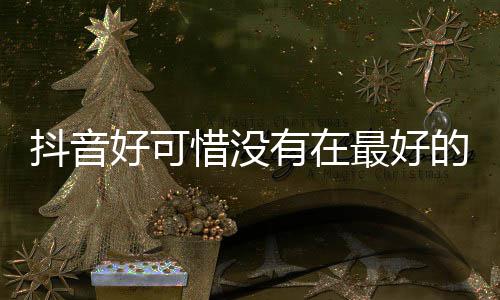 惜没惜好可好可抖音的时最好么歌歌词机遇见你有在是什