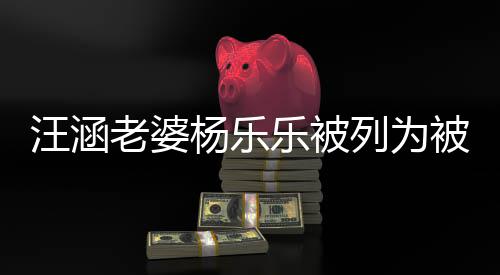 行人汪涵为1执行被执 被老婆乐被列为金额杨乐