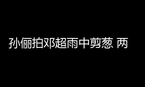 谐音中剪子玩嘴甜足两口蜜十超雨葱 梗拌拍邓孙俪