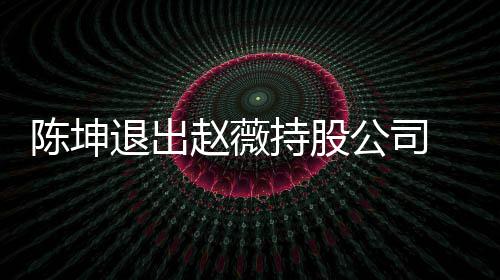 薇陈无商前赵赵薇联 目陈坤持股退出公司业关坤已
